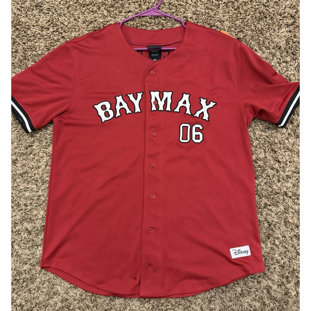 BoxLunch Disney Big Hero 6 Baymax Hamada Baseball Jersey Exclusive Size Medium